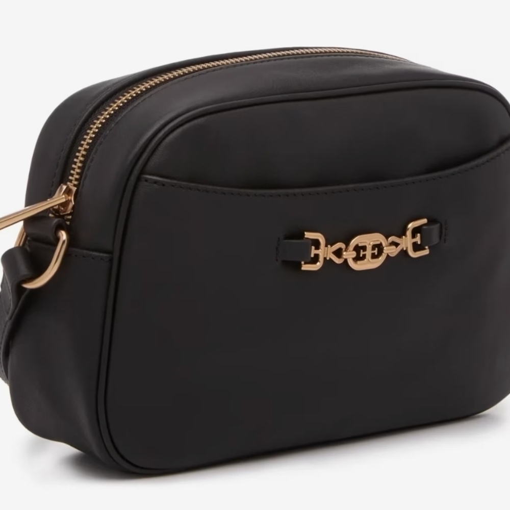 Sam Edelman Black Crossbody Bag with Gold Accents - Picture 2 of 4